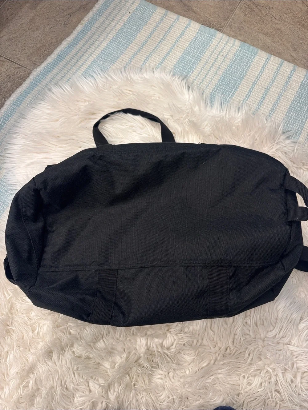 Champion Black Duffel with Green Camo Top